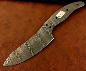 Handmade Damascus Steel Chef-Kitchen Blank Blade-Knife Making-Klinge-K2 - Picture 1 of 4