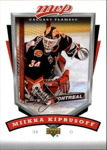 2006-07 Upper Deck MVP Calgary Flames Hockey Card #41 Miikka Kiprusoff