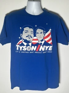 TYSON & NYE Make America Smart Again T-SHIRT Mens L. Neil DeGrasse Bill Science - Picture 1 of 12