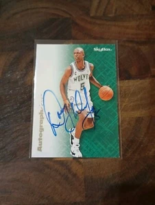 1996-97 Skybox Autographics Doug West Blue Ink only 100! On Card Auto - Bild 1 von 2