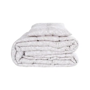 Colcha de Invierno Edredón Moderno Cama de Matrimonio Fantasía Rizos De Gris - Imagen 1 de 5