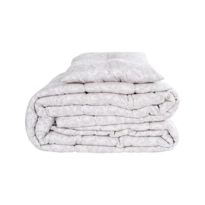 Winter Quilt Modern Double Bed Fantasy Swirls Gray — 第 1/4 张图片