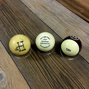 Cue Ball Billardkugel Pool Kugel mit individuellem Text od. Logo Gravur Engraved - Bild 1 von 8