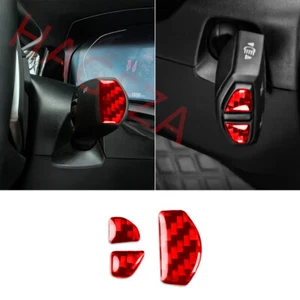 Borde de ajuste de limpiaparabrisas de fibra de carbono rojo para BMW Serie 4 M4 G22 G82 G83 21+ - Imagen 1 de 12