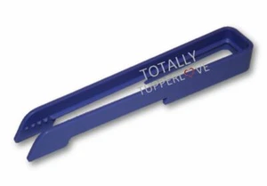 Tupperware Toaster Tongs 5.5" Plastic Kitchen Gadget Tiny Treasures Purple ❤️ - Picture 1 of 1