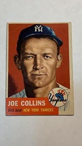 1953 Topps Joe Collins #9 New York Yankees