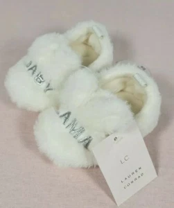 LC Lauren Conrad, Baby Llama Faux Fur Baby Infant Slippers 9-12 Months NEW - Picture 1 of 6