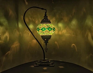 GRÜN Schwan stern Mosaiklampe Große L Handgefertigt Mosaik Glass - Bild 1 von 1