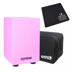 keepdrum DC1M PK Junior Cajon Pink + Tasche + Pad - Picture 1 of 7