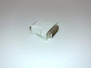 Female VGA to Male DVI Short Inline Cable Adapter PC Computer Monitor - Picture 1 of 7