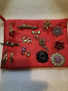 14 Vintage Brooches - Picture 1 of 23