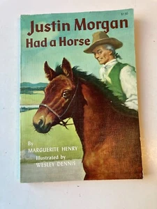 Justin Morgan Had A Horse by Marguerite Henry 1971 Rand McNally Publishing 1st - Imagen 1 de 8