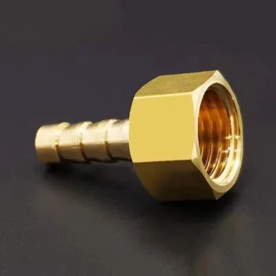 DEALSCRAZY 1/4" BSP to 8mm Brass Female Barb Pipe Fitting Fuel Air Gas Water Hose Oil UK