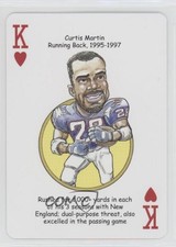 2017 Hero Decks New England Patriots Heroes Playing Cards Curtis Martin #KH HOF