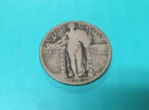 1929-P Standing Liberty Quarter 90% Silver Content 1929 P Inventory #203 - Picture 1 of 2