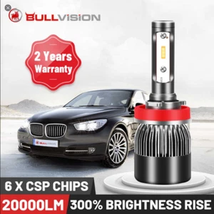BULLVISION H11 H7 Led 12V Mini 9005 9006 Headlights Lamp 20000Lm High Brightnes - Bild 1 von 1