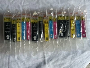 3 X 5 CANON INKJET CARTRIDGES-PGI550 Black, CL1551 Yellow, Magenta, Cyan RRP£47 - Picture 1 of 13