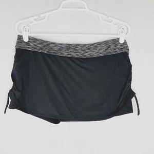 TYR Skort Swim Skirt Ruched Size XL 14/16 Womens Sonoma Black Pull On - Picture 1 of 8