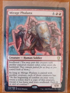 Mirage Phalanx Magic The Gathering Crimson Vow Commander 35 RARE Human Red - Bild 1 von 2