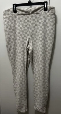 Leggings Forrados de Vellón Vacaciones Copo de Nieve Lands End Crema M/P 10-12 Medianos Mascota Foto 1 de 4