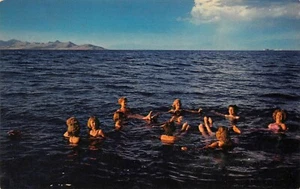 Postal de Bathers flotando en la gran escena de Salt Lake Salt Lake City, UT de 1960 - Imagen 1 de 2