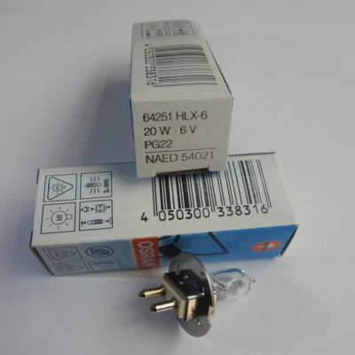 54021 64251 Osram 20W 6V HLX Xenophot Slit Lamp Bulb Keratometer Bulb - Image 1 of 4