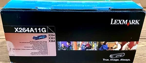 NEW OPEN BOX LEXMARK X264A11G RETURN PROGRAM BLACK TONER FOR X264, X363, X364 - Picture 1 of 6
