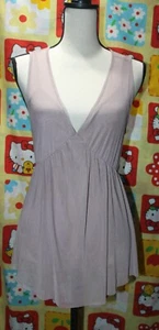 New With Tag CHARLOTTE RUSSE Tank Top Blouse V Neck Dusty Pink Size Small - Picture 1 of 3