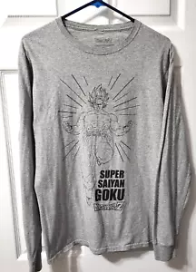 Langarm-T-Shirt Dragon Ball Z Super Saiyajin Goku grau Größe Small - Bild 1 von 8