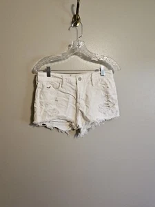 Hollisters Juniors Distressed White Shorts size 3 w 26 - Picture 1 of 6