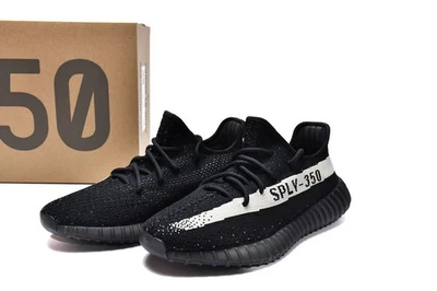Adidas Yeezy 350 V2 "Oreo" 2022 Unisex Comfy Low-Top Fabric Shoes - Cushioned Li - Image 1 of 4