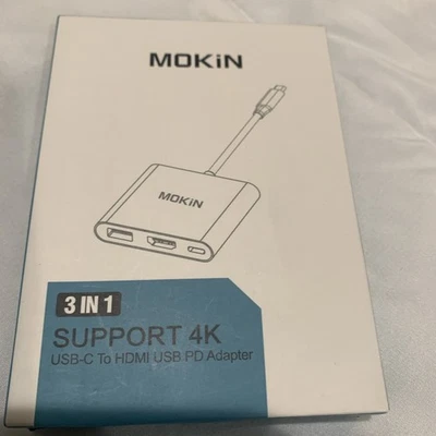USB-C to Digital AV HDMI USB PD Display Port MOKIN cables Apple  FREE SHIPPING - Image 1 of 2