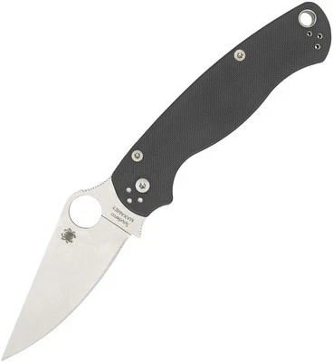 Spyderco Para Military 2 G10 Dark Gray C81GPDGY2 3" Maxamet G10 Folding Knife - Image 1 of 2