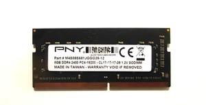 PNY 8GB (1x8GB) DDR4 -2400 SODIMM CL17 LAPTOP MEMORY - Picture 1 of 1