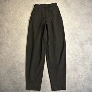 COS Pants Womens 6 Black Wool Blend High Rise Tapered Trousers Minimal Stretch - Picture 1 of 10