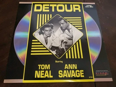 DETOUR LASERDISC Tom Neal Ann Savage Classic Filn Noir 1945 Hitchhiking W26 - Image 1 of 4
