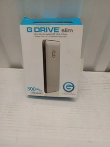 G Drive Slim 500 GB Memory Portable Hard Drive - Picture 1 of 5
