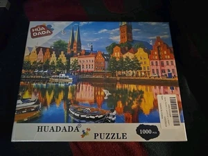 Huadada 1000 Piece Puzzle Old Town In Lubeck New Sealed - Picture 1 of 2