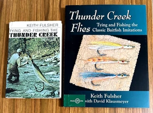 2 Books on Tying & Fishing the Thunder Creek Series by Keith Fulsher, HBDJ, 1st - Foto 1 di 6