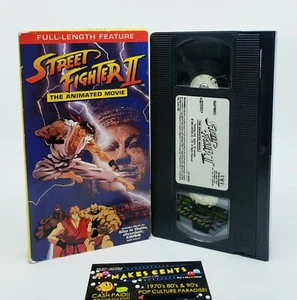 Street Fighter II The Animated Movie VHS VIDEO 1996, Rated Version) - NICE! - Picture 1 of 4