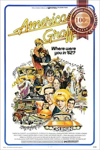AMERICAN GRAFFITI 1973 70s ORIGINAL CINEMA FILM MOVIE PRINT PREMIUM POSTER - Imagen 1 de 6