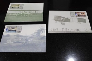 2010 CENTENARY OF FIRST FLIGHT STAMP MAXI CARD SET OF 3 - Bild 1 von 1