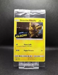 Pokemon Carta Promo Detective Pikachu BluRay ITA Stamped SM190 - Foto 1 di 1