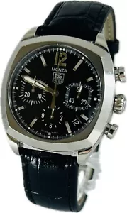 Tag Heuer Monza Calibre 17 CR2113-0.FC6165 Black Dial Mens Watch Excellent A2547 - Picture 1 of 11