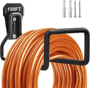 Heavy Duty Garden Hose Holder Wall Mount Water Hose Reel Storage for Outdoor - Picture 1 of 7
