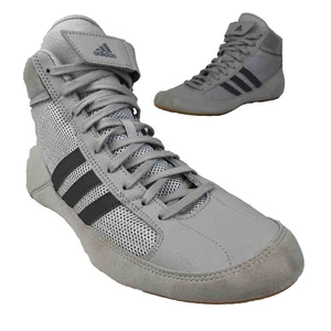 Adidas HVC 2 Wrestling Shoes Men’s Size 9 Light Onyx/ Gum Gray EUC Lace Up - Picture 1 of 12