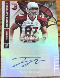 2014 Panini Contenders Championship Ticket Autograph Troy Niklas #184A #’d 65/99 - Picture 1 of 2