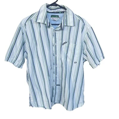 Ecko Unltd Mens Shirt Extra Large Button Up Classic Material Striped Y2K White - Image 1 of 4