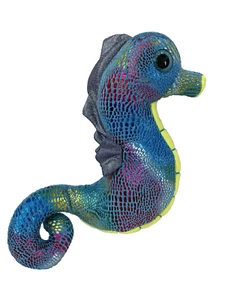 Scent Sations Seahorse 2022 Plush Stuffed Animal 10In Sparkly Blue Soft Toy - Picture 1 of 4