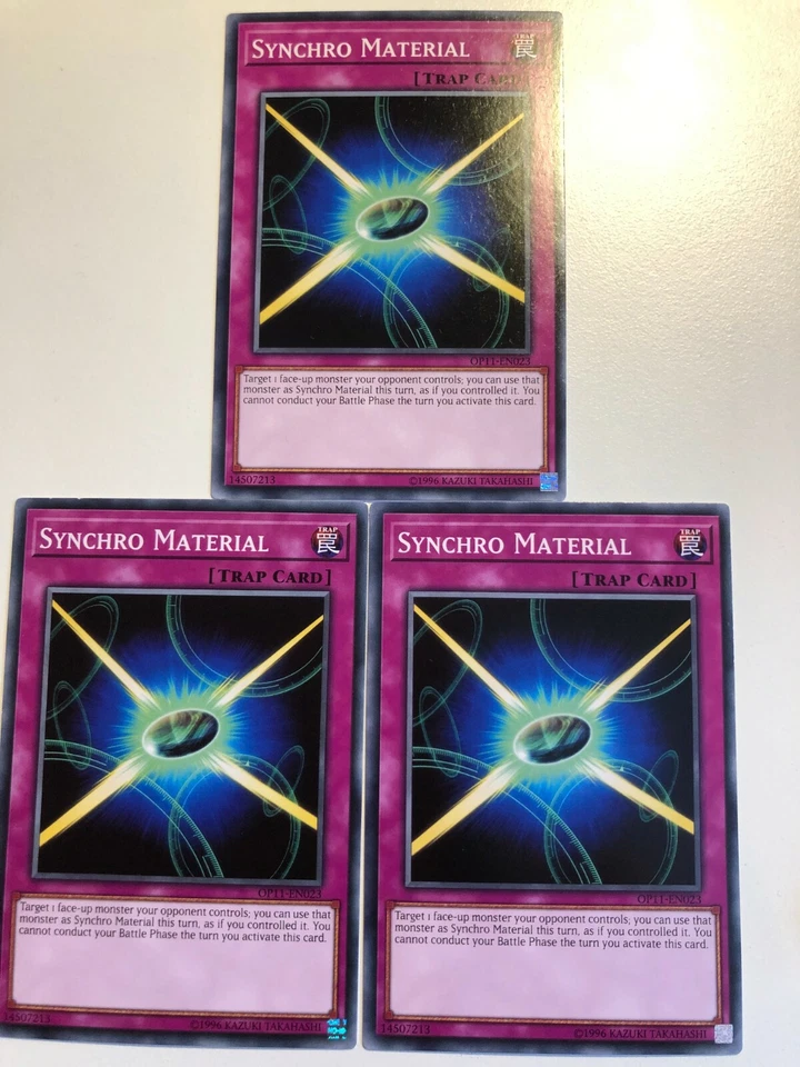 Yugioh Synchro Material OP11-EN023 Common NM x3 Play Set - Image 1 of 1